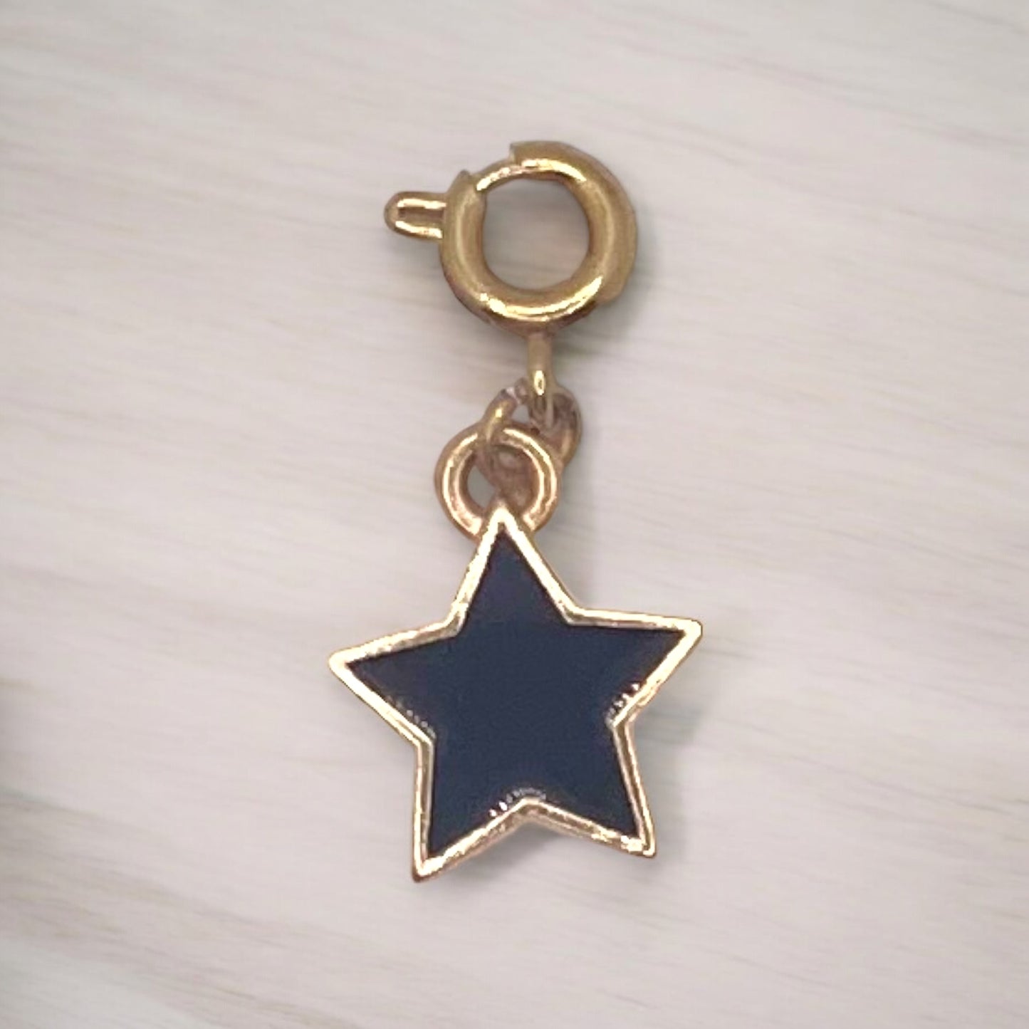 Small Black Star Charm