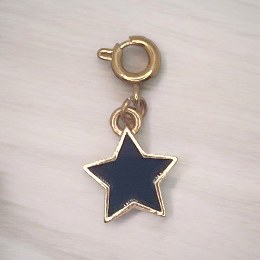 Small Black Star Charm