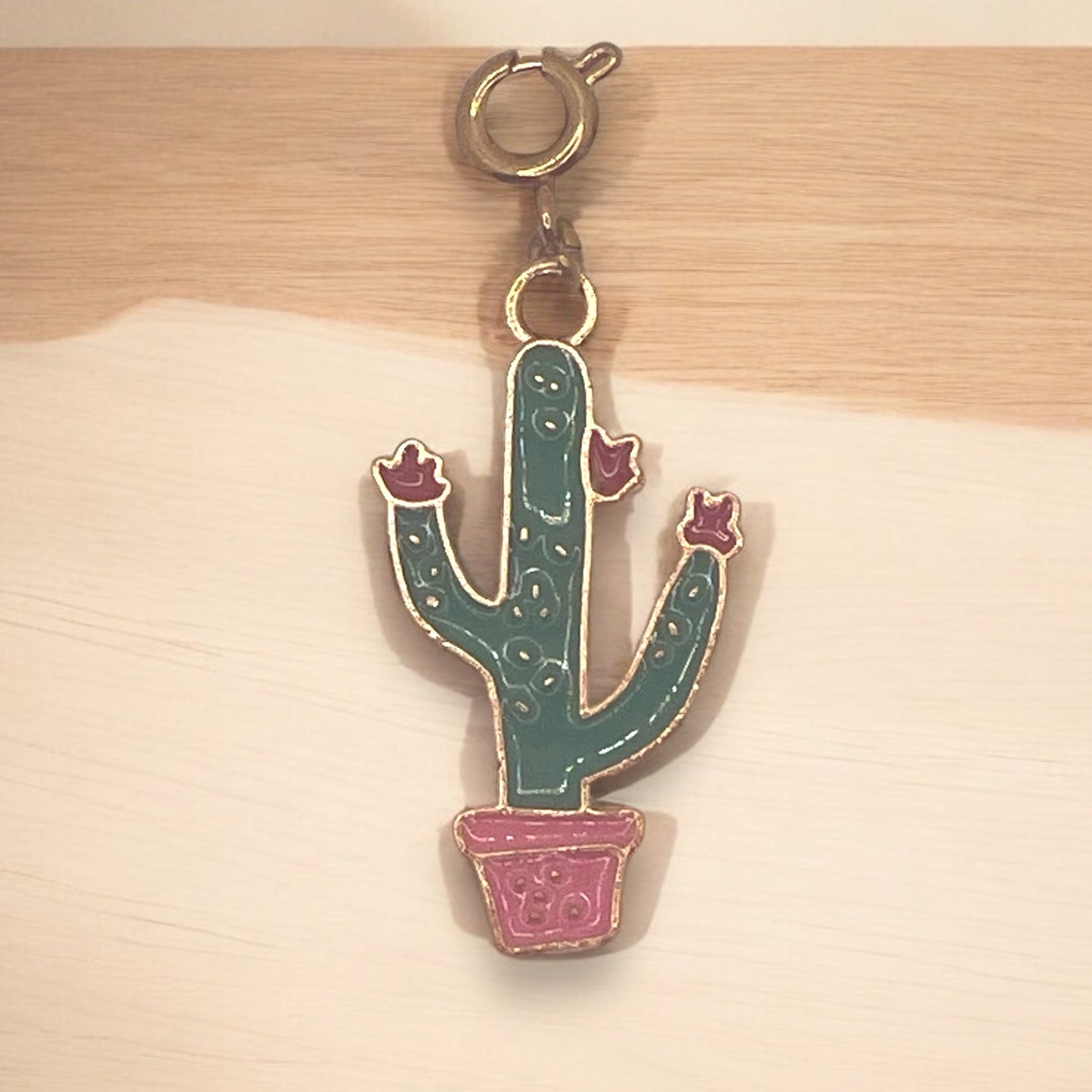 Carl the Cactus Charm