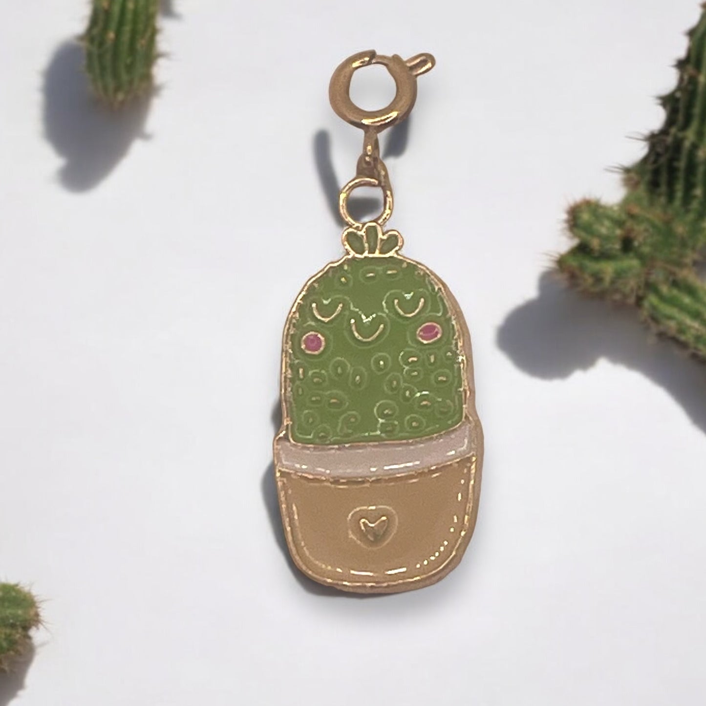 Smiley Cactus Charm