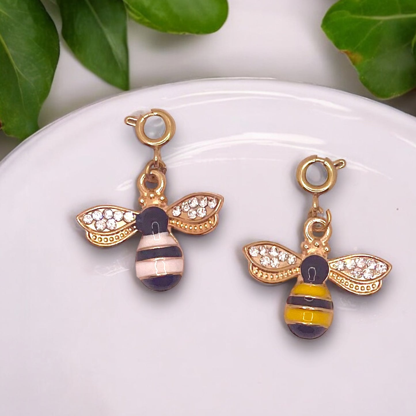 Rhinestone Bee Charm