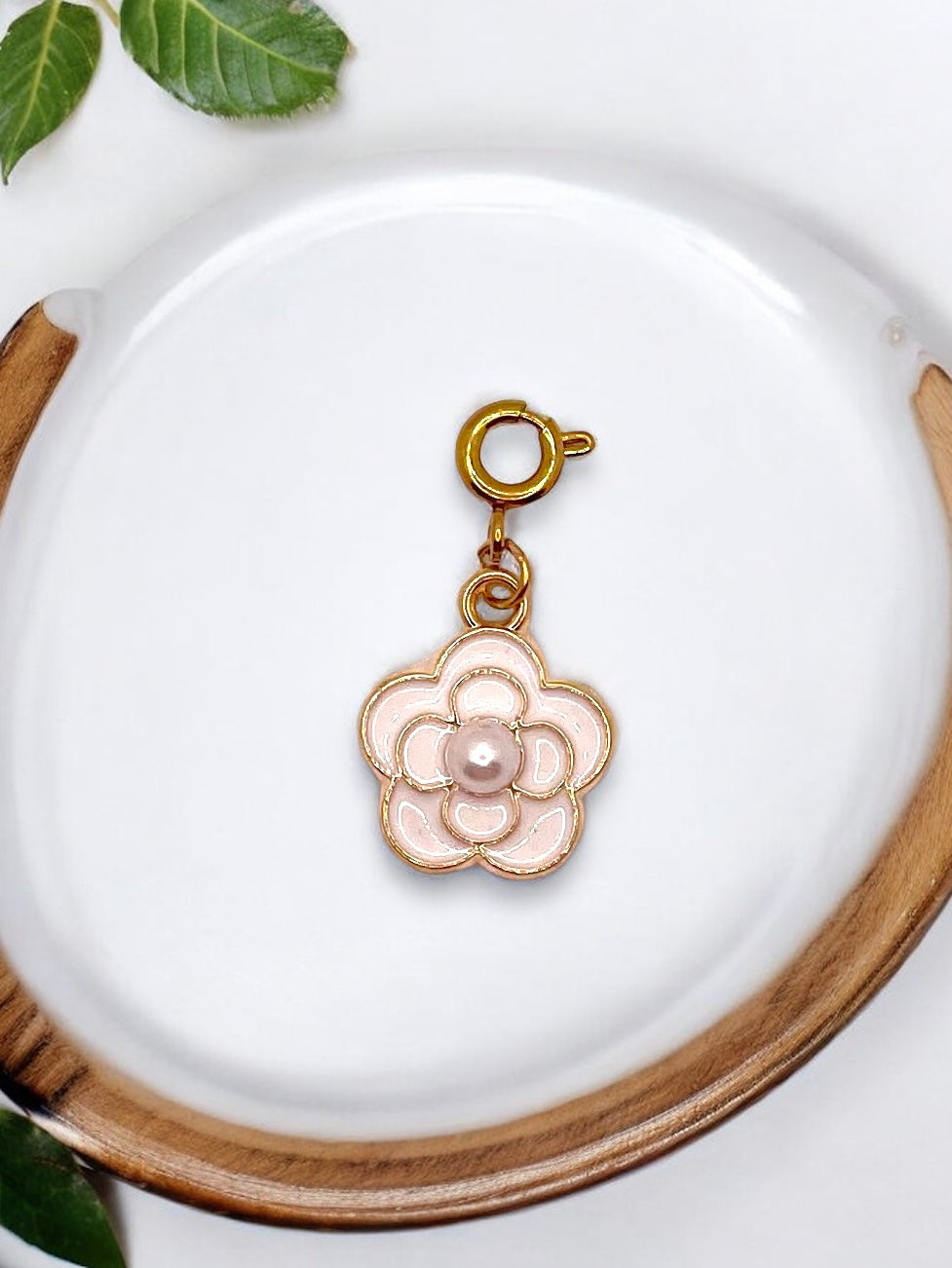 Flower Charm with Pearl