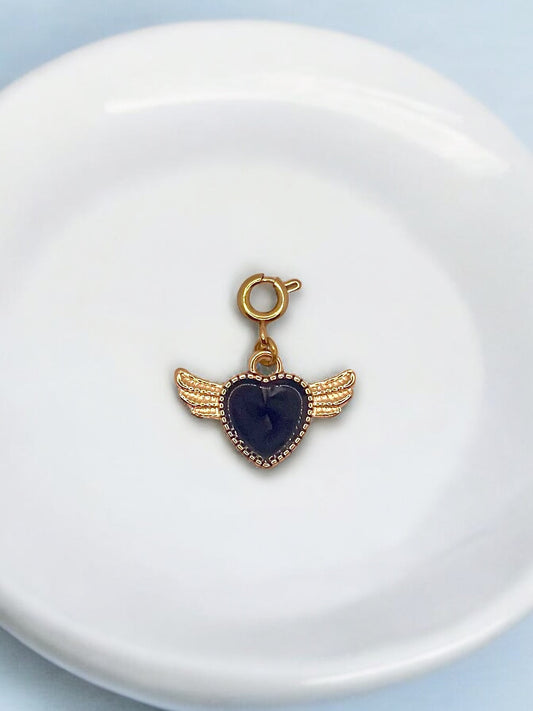 Wing Heart Charm