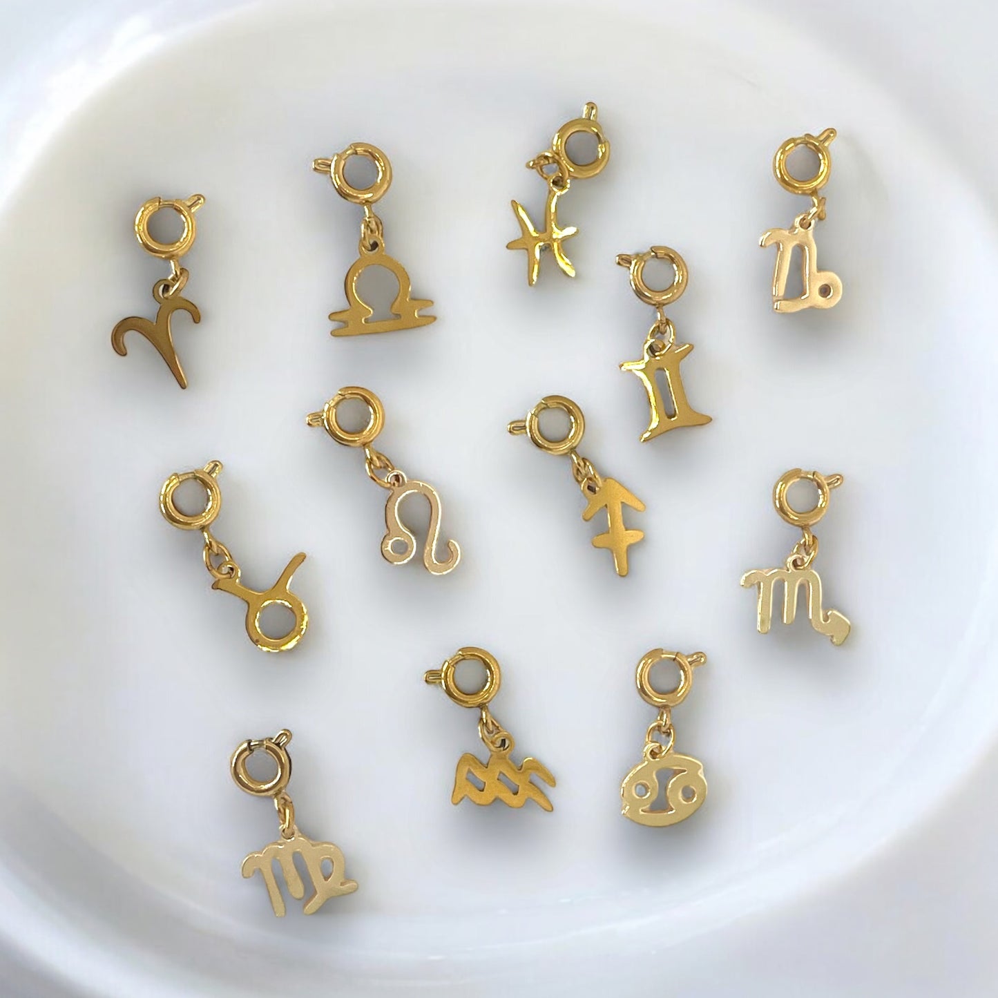 Gold Zodiac Sign Charms