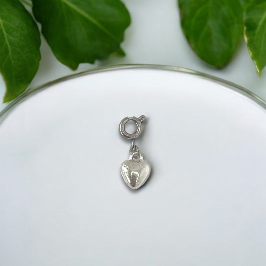 Small Puffy Heart Charm