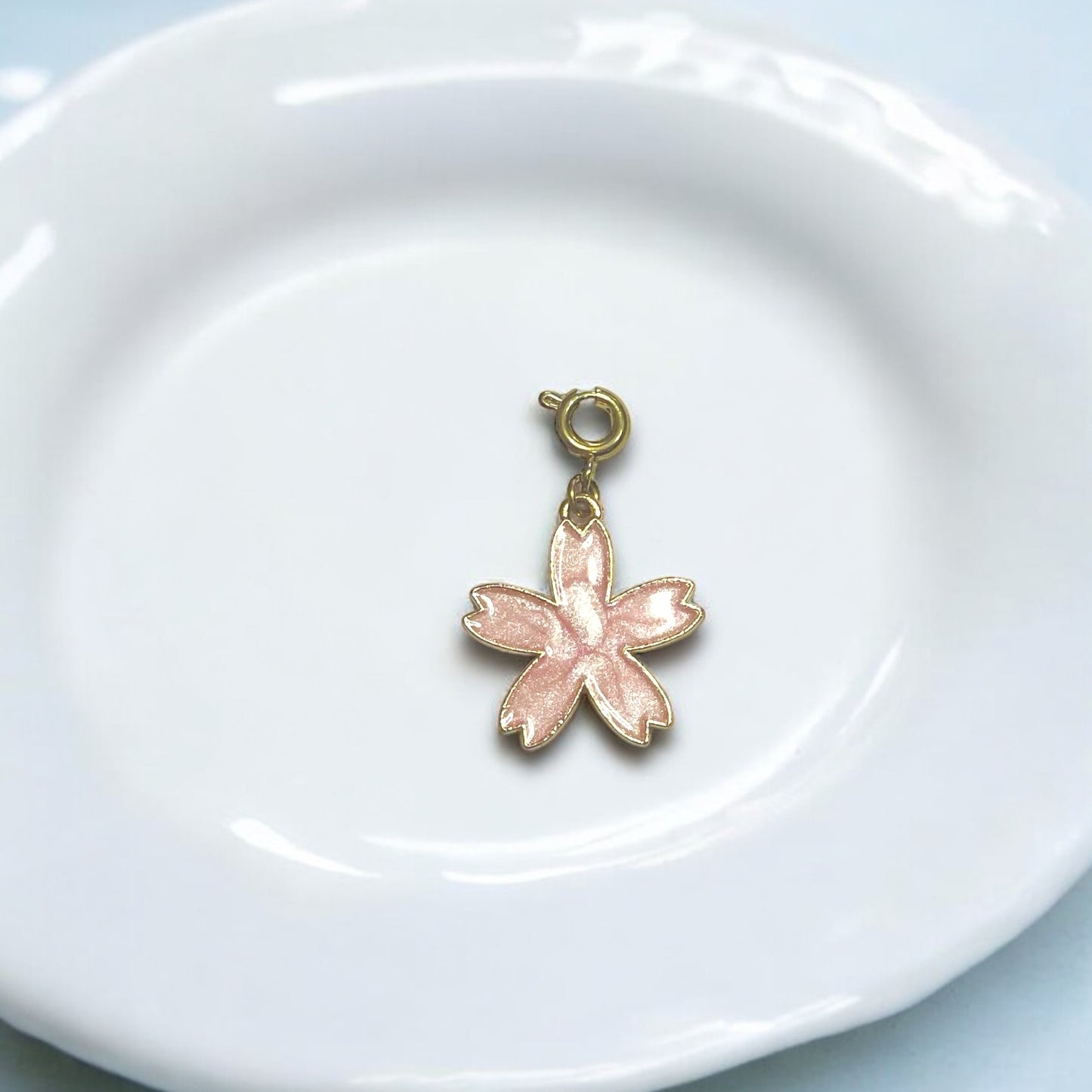 Marbled Flower Charm