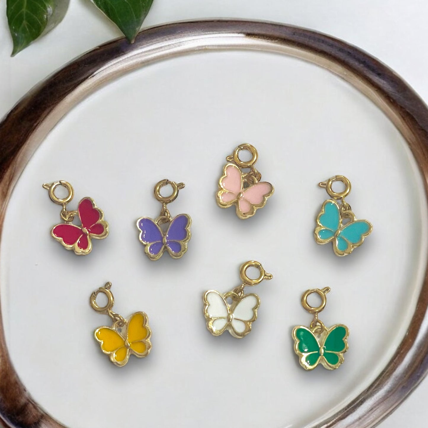 Small Colorful Butterfly Charm