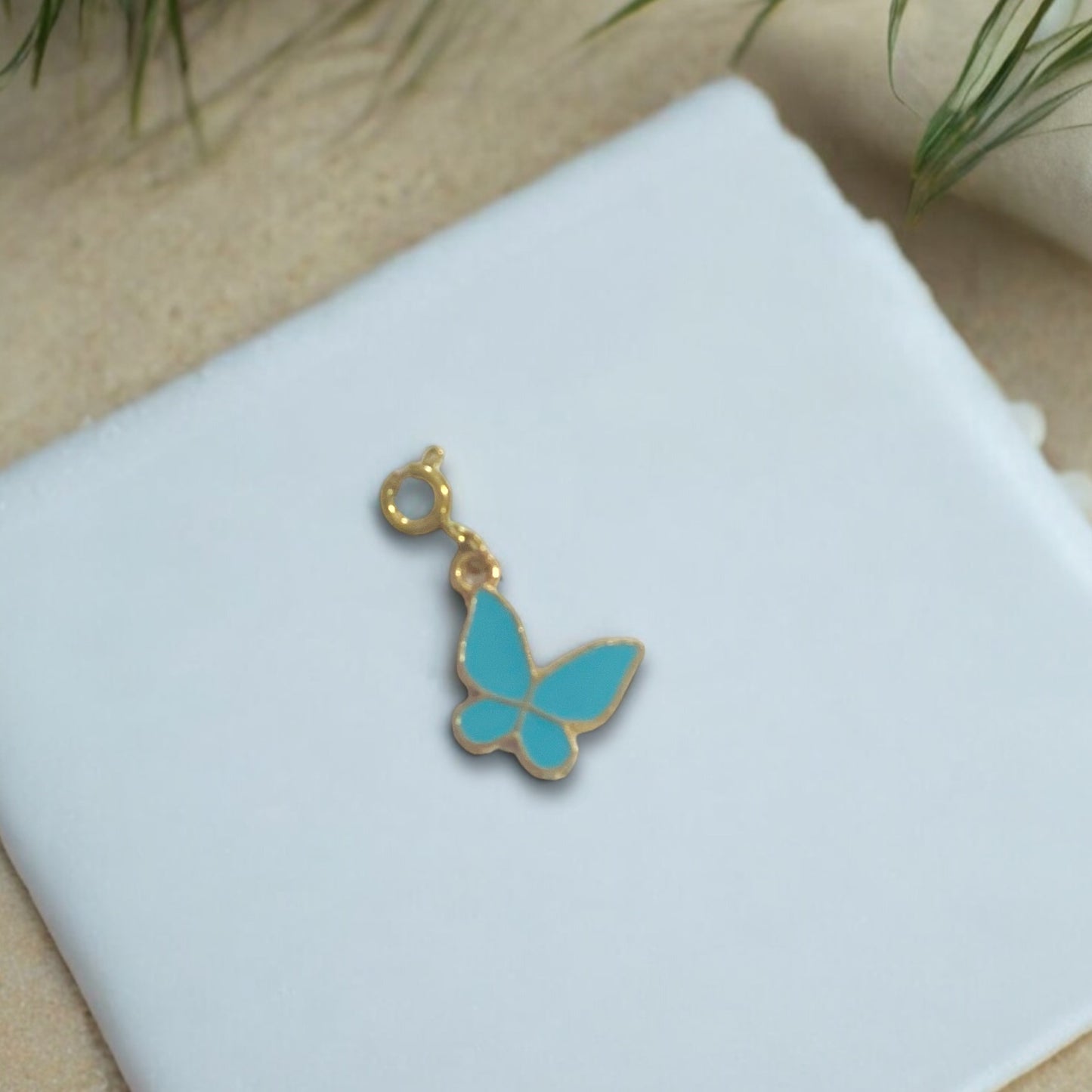 Blue Butterfly Charm