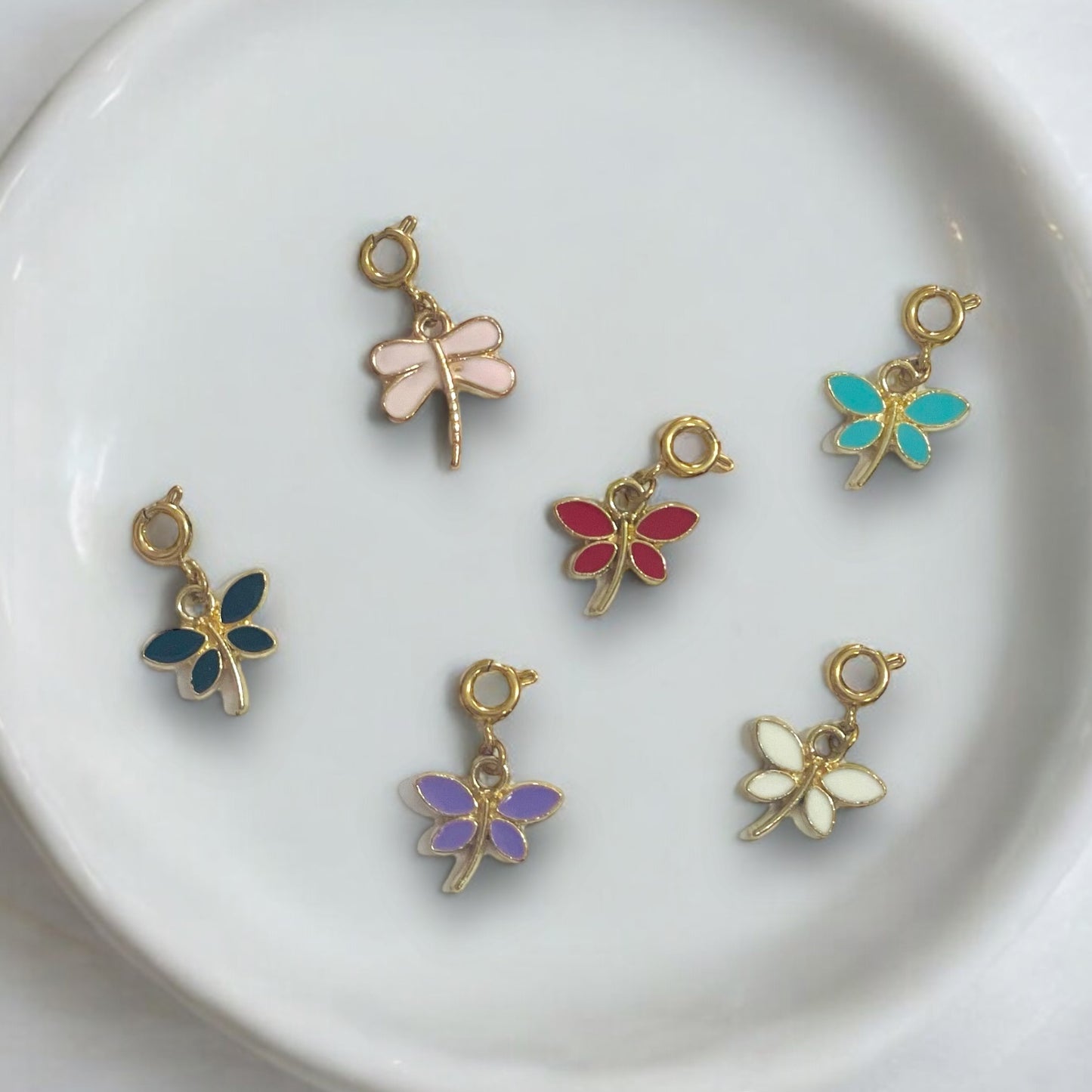 Colorful Dragonfly Charms