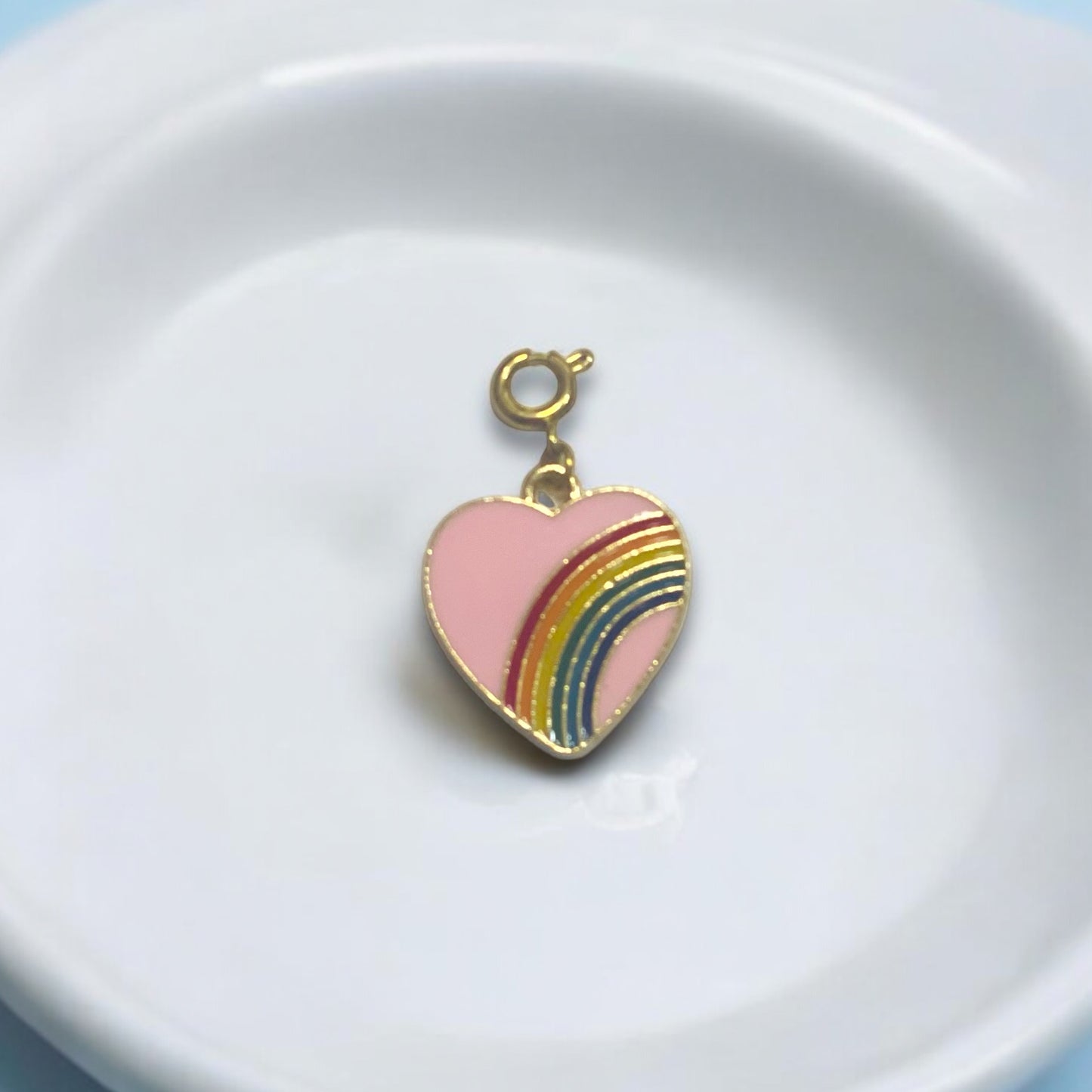 Rainbow Heart Charm