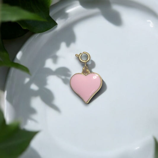 Medium Pink Heart Charm