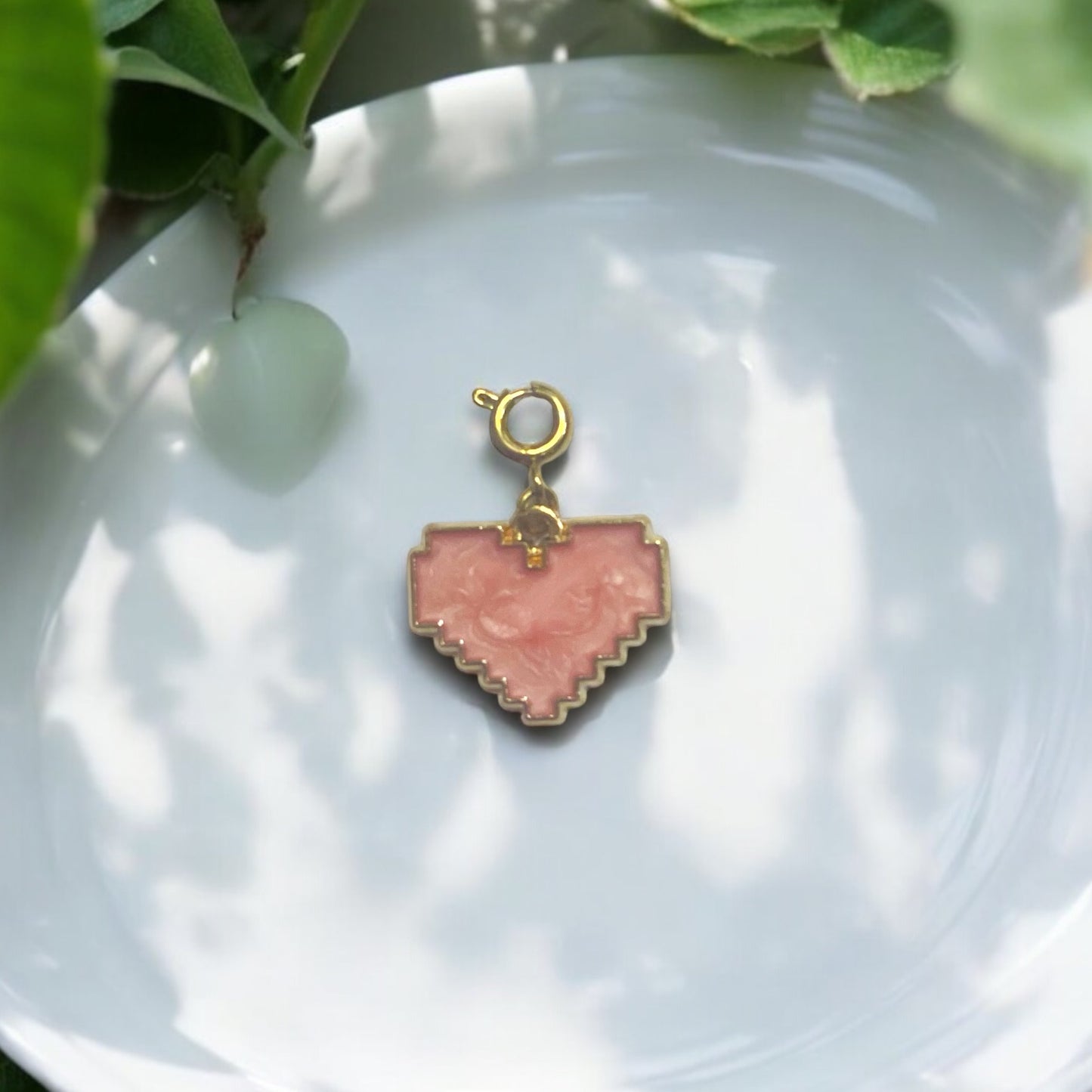 Video Game Heart Charm